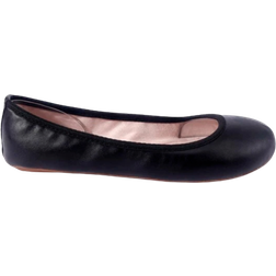 Shein Minimalist Ballet Flats, Black Elegant Solid Color Women's Flat Shoes