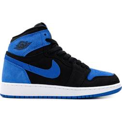 NIKE Air Jordan 1 High OG GS - Black/White/Royal Blue/Royal Blue