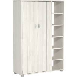 GFW Bideford Tall White Shoe Rack 79.6x119.5cm