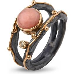 ByBirdie Zeus Dubeca Pink Opal Ring