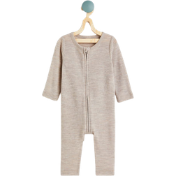 H&M Baby Wool all-in-One Suit - Beige Marl