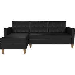 Loft24 Hartford Bed Black Soffa 213cm 3-sits