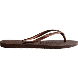 Havaianas Slim - Dark Brown/Metal Acoused