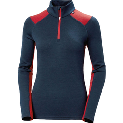 Helly Hansen Women's Lifa Merino Midweight Half-Zip Base Layer - Navy