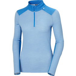 Helly Hansen Women's Lifa Merino Midweight Half-Zip Base Layer - Bright Blue