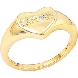 Hultquist L'amour Ring - Gold/Transparent