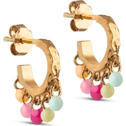 ENAMEL Copenhagen Astrid Rainbow Hoops Forgyldt-Sølv Sterling 925