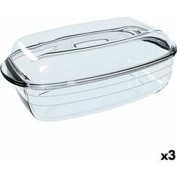 O Cuisine Rectangular Serving Platter Set with Lid 1.6L 2.9L Oven Dish