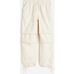 H&M Corduroy Parachute Pants Beige