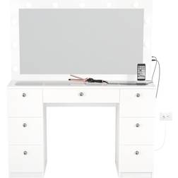 Boahaus Yara Bedroom White Dressing Table 14.6x46.3"