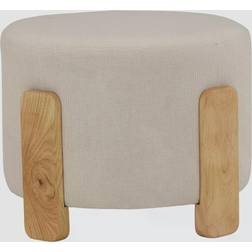 Venture Design Coffey White/Linen Siddepuf 43cm