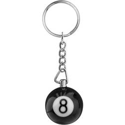 Shein 1pc Black 8 Charm Pool Ball Shaped Keychain