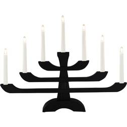Konstsmide 7L on Foot Black Adventsljusstake 53cm