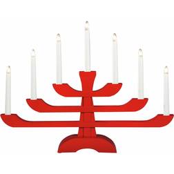 Konstsmide 7L on Foot Red Adventsljusstake 53cm