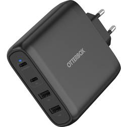 OtterBox USB-C Four Port Wall Charger Wall Charger Wall Chargers Black