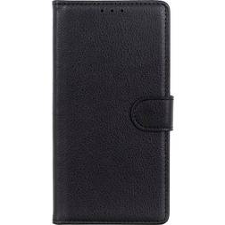 MAULUND Samsung Galaxy S22 Ultra Litchi Læder Cover m. Pung Sort