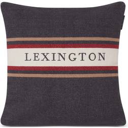 Lexington Striped Logo Recycled Kuddöverdrag Grå (50x50cm)