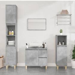 vidaXL concrete grey Bathroom Cupboard Engineered