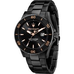 Maserati Quartz Stainless Steel Black Dial Quartz Watch