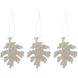 House Doctor Gliz Sliver Glitter Julgranspynt 10.5cm 3st