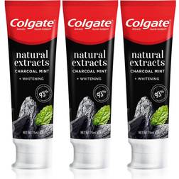 Colgate Natural Extracts Charcoal White Zahnpasta 3 x 75 ml