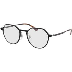 Calvin Klein CK22100 Unisex-Brille inkl. Gläser Vollrand Panto Metall-Gestell 50mm/20mm/145mm, schwarz