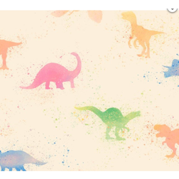 A.S. Creation Vliestapete Dinosaurier Kinderzimmertapete Bunt Beige FSC