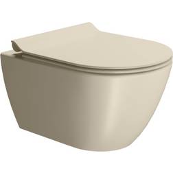 Gsi Pura vægtoilet 50x36cm med Swirlflush, farve creta