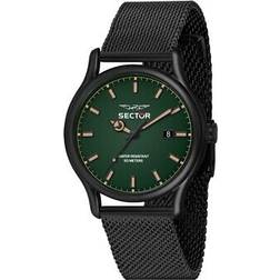 Sector analog edelstahlarmband schwarz use53517021