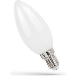 Spectrum 4W LED kronljus C35, filament, frostad glas, E14 Dimbar Inte dimbar, Kulör Neutral