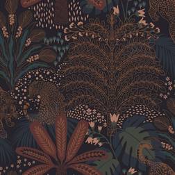 Envy Savannah Floral Wallpaper Blue One Size