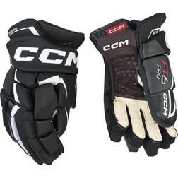 CCM Junior Jetspeed FT6 Pro Hockey Gloves 12" Black/White