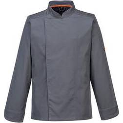 Portwest MeshAir Pro Chefs Kitchen Jacket Slate Grey