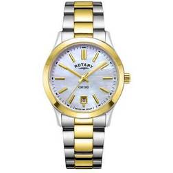 Rotary damen-oxford-modell 30 mm mit perlmuttzifferblatt und lb05521/41