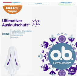 O.b. ExtraProtect Super Tampons 42-pack