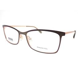 HUGO BOSS matte khaki olive/ gold 55mm spectacles 1112 eem