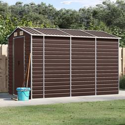 vidaXL Haveskur 191x300x198 galvaniseret brun (Areal )