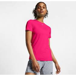 Nike Pro Top SS All Over Mesh Pink/White Female