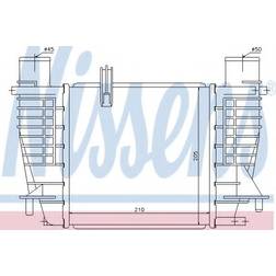 Nissens Ladeluftkühler 96645 140mm