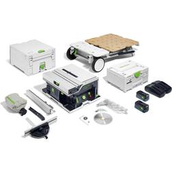 Festool CSCSYS50EBI-Set 2x18V 168mm BL Cordless Table Saw Set