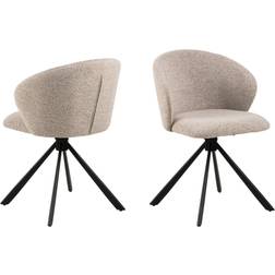 BRIXX LIVING Älme Matstol Beige Köksstol 2st