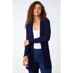 Roman Ribbed Edge To Edge Cardigan Midnight