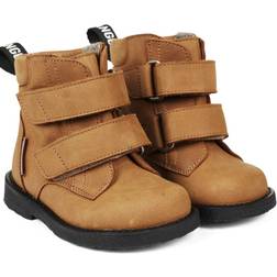 Angulus Begynder TEX-støvle med logobånd og velcro Dark Cognac