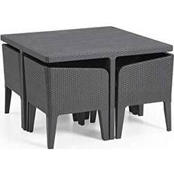 Keter Columbia Patio Dining Set, 1 Table incl. 4 Chairs