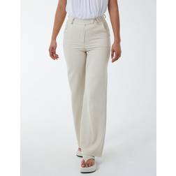 Blue Vanilla Wide Leg Formal Trouser Beige