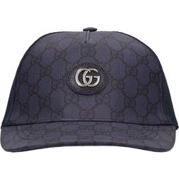 Gucci Baseballkappe Aus Gg-baumwollmischung Blau