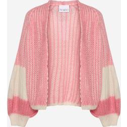 Noella Liana Knit Cardigan White/Rose