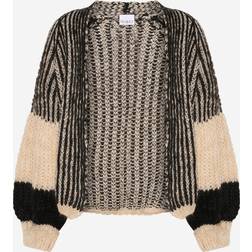 Noella Liana Knit Cardigan Cream/black
