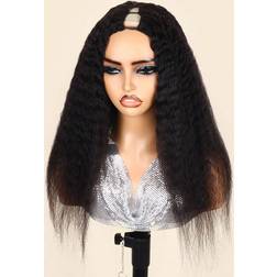 Shein Hair Kinky Straight V Part Human Wig
