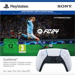 Sony Bundle Controller wireless DualSense – EA SPORTS FC 24, Gamepad, PlayStation 5, Tilbageknap, Knappen Ryd hukommelse, Knappen Menu, Knappen Indst